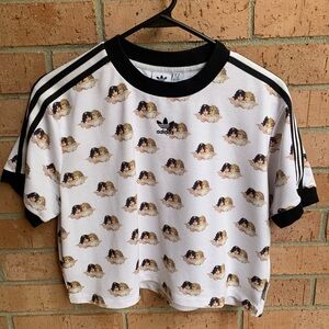 Adidas x Fiorucci CHERUB ANGELS CROP TEE T-Shirt Medium M